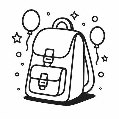 School Bag Coloring Pages for Kids 2026 – Free PDF Download