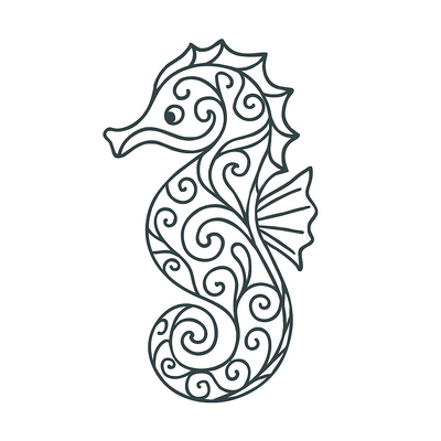Seahorse Coloring Pages for Kids 2026 – Free PDF Download