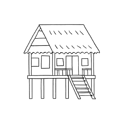Stilt House Coloring Pages for Kids 2026 – Free PDF Download