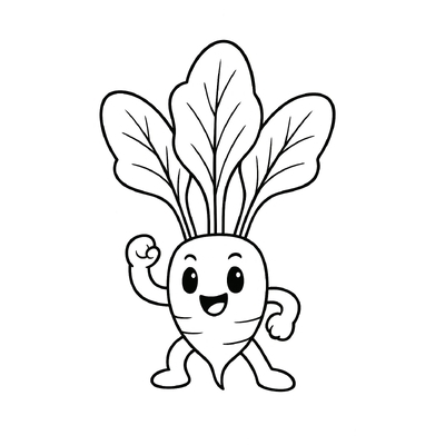 Water Spinach Coloring Pages for Kids 2026
