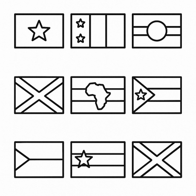 World Flags Coloring Pages for Kids 2026 – Free PDF Download