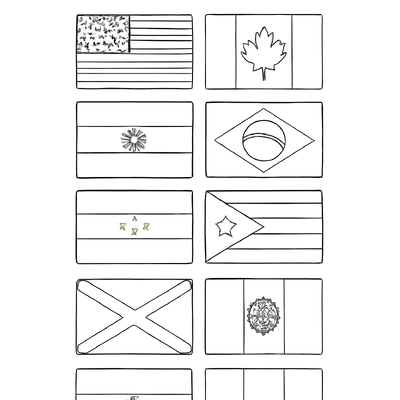 World Flags Coloring Pages for Kids 2026 – Free PDF Download