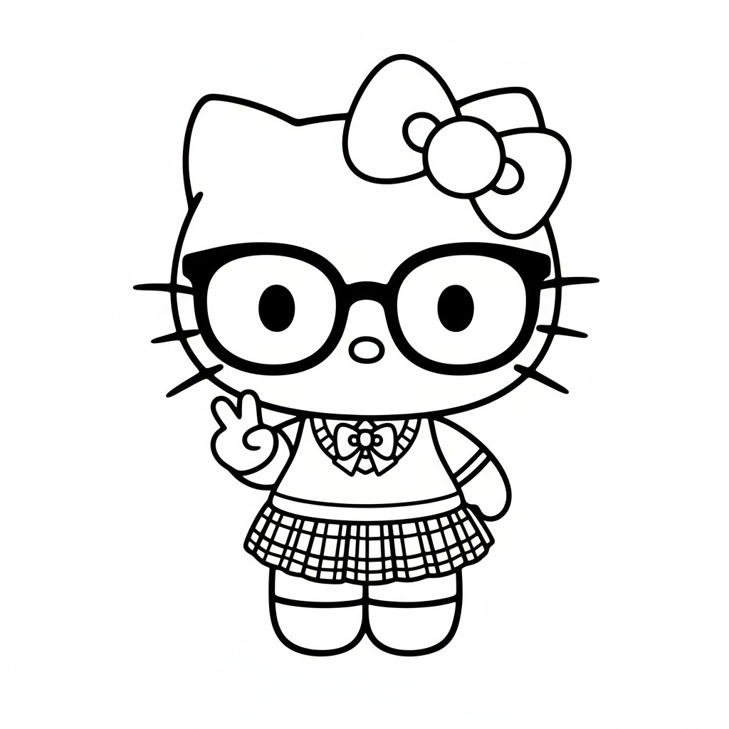 Adorable Hello Kitty Coloring Pages Kids Absolutely Love