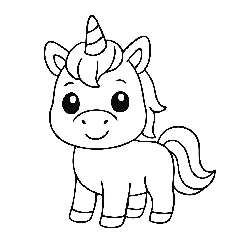 Playful Cartoon Unicorn