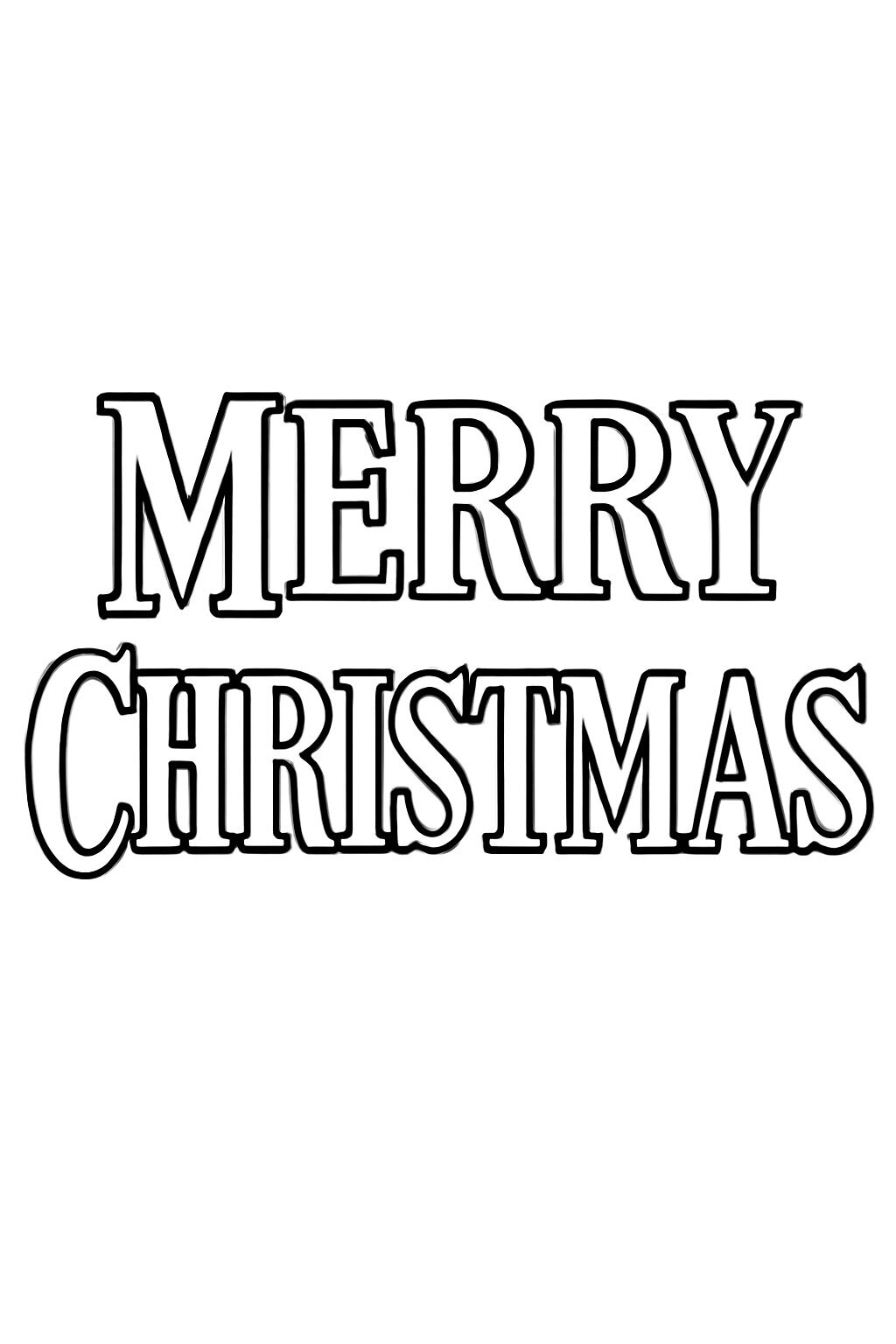 Classic Merry Christmas Text