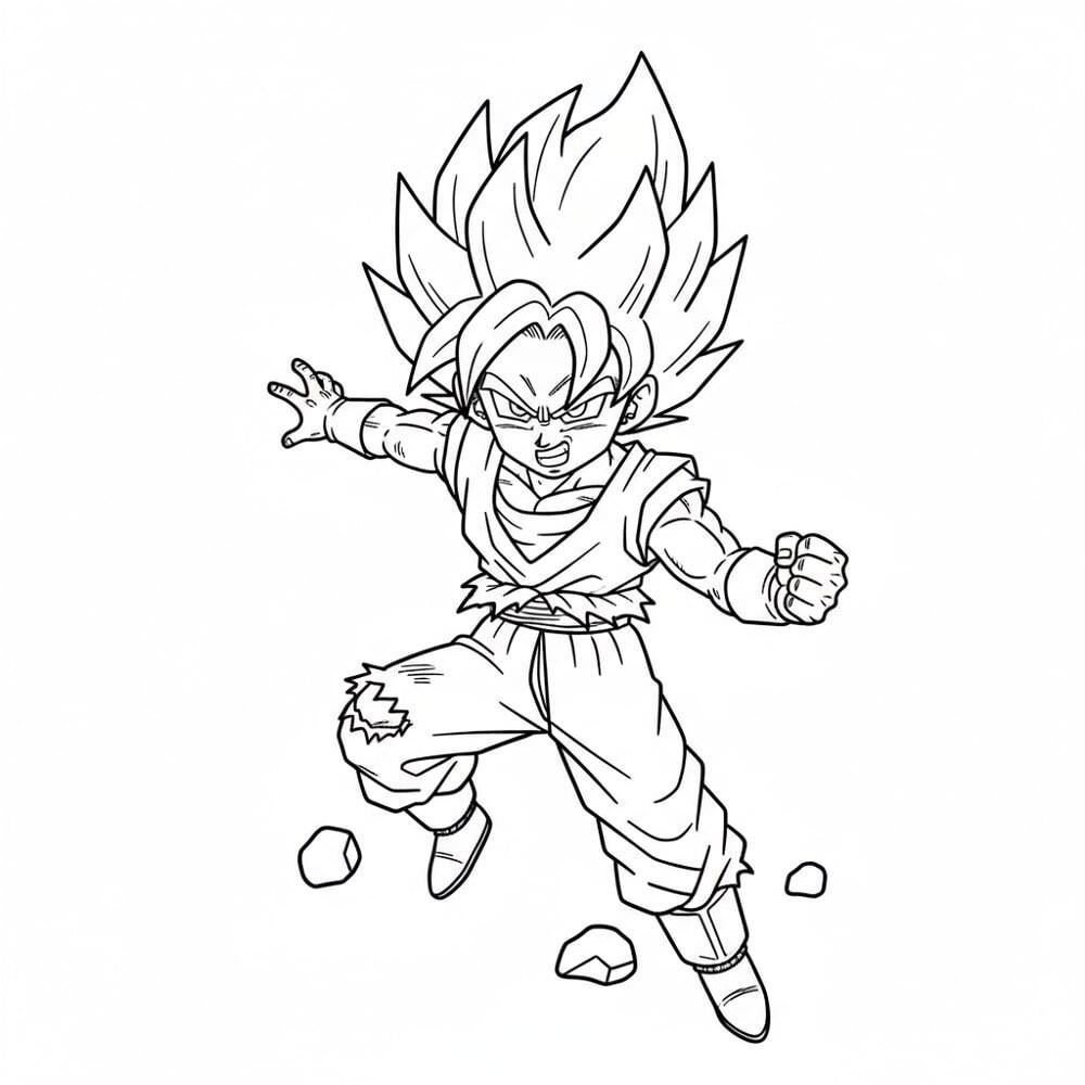 Super Saiyan Goku Energy Blast