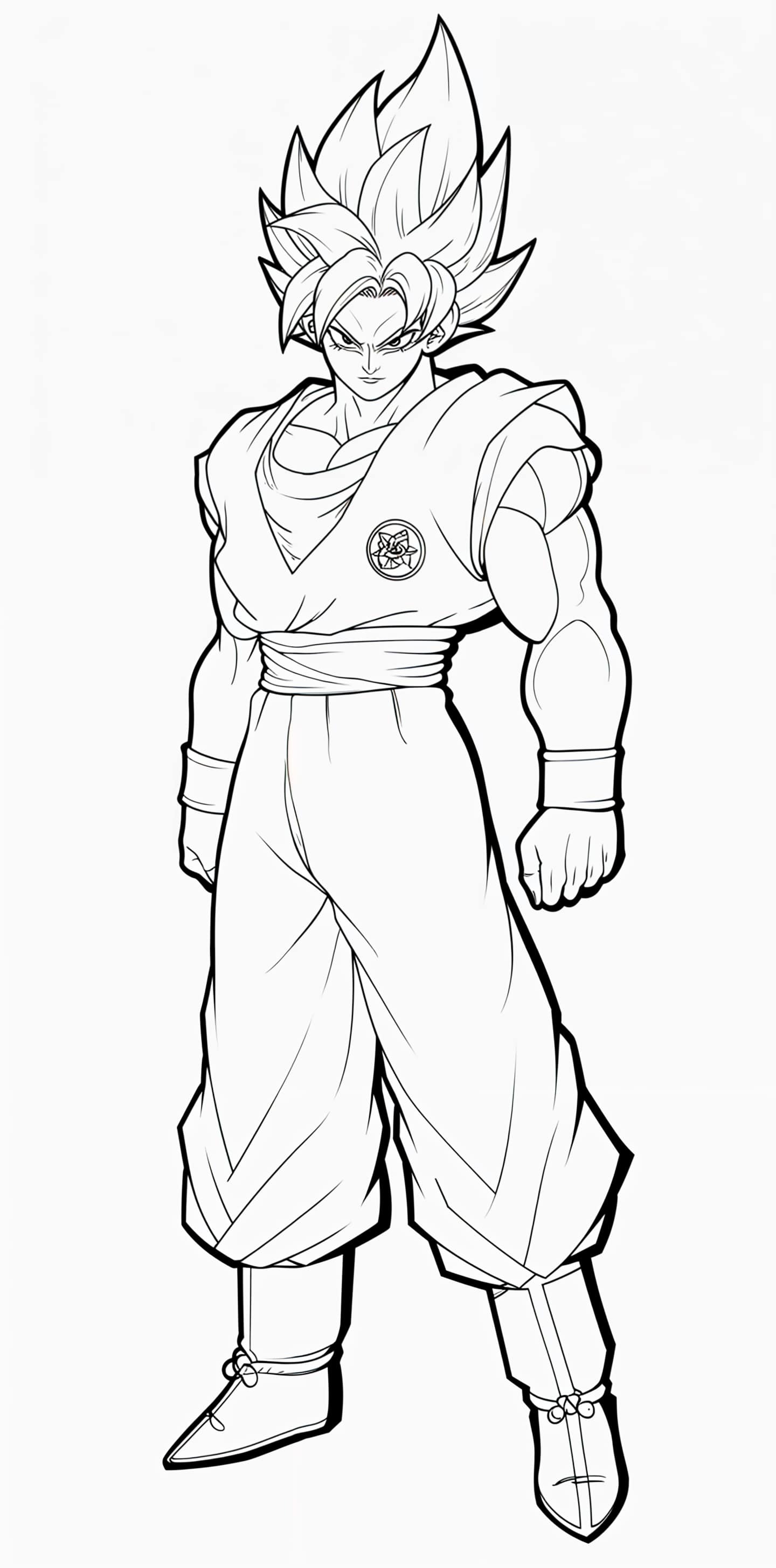 Songoku staying calm before the battle