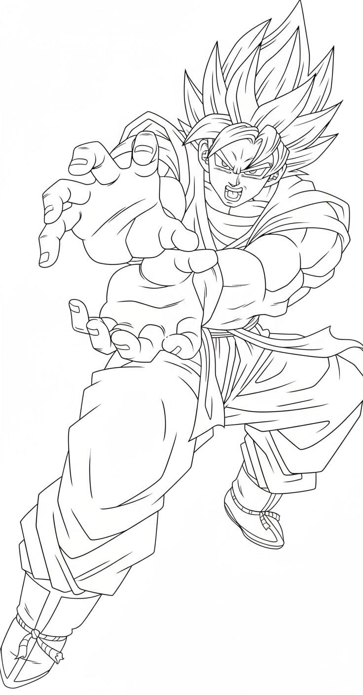 Songoku Fighting at Extreme Speed