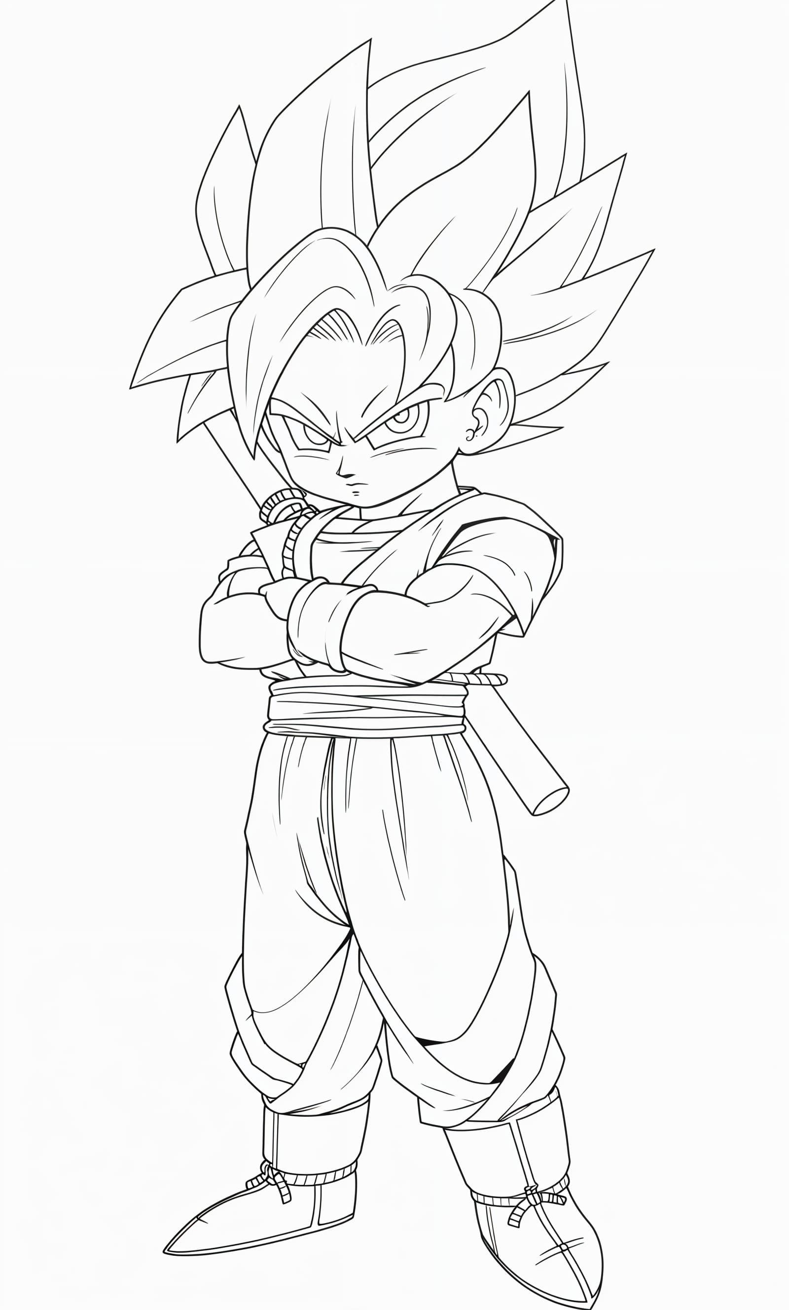 Cute chibi version of Songoku