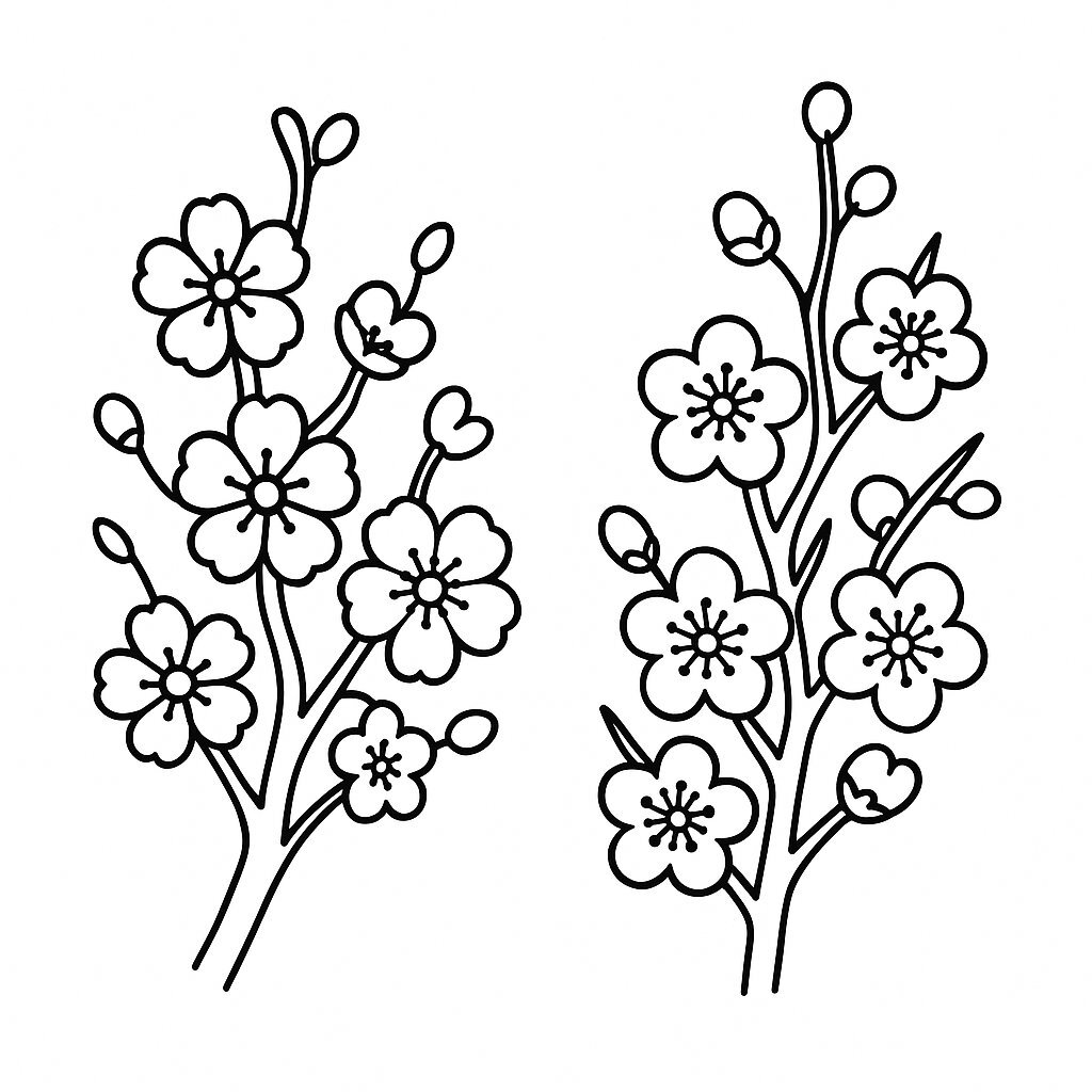 Apricot Blossoms and Peach Blossoms