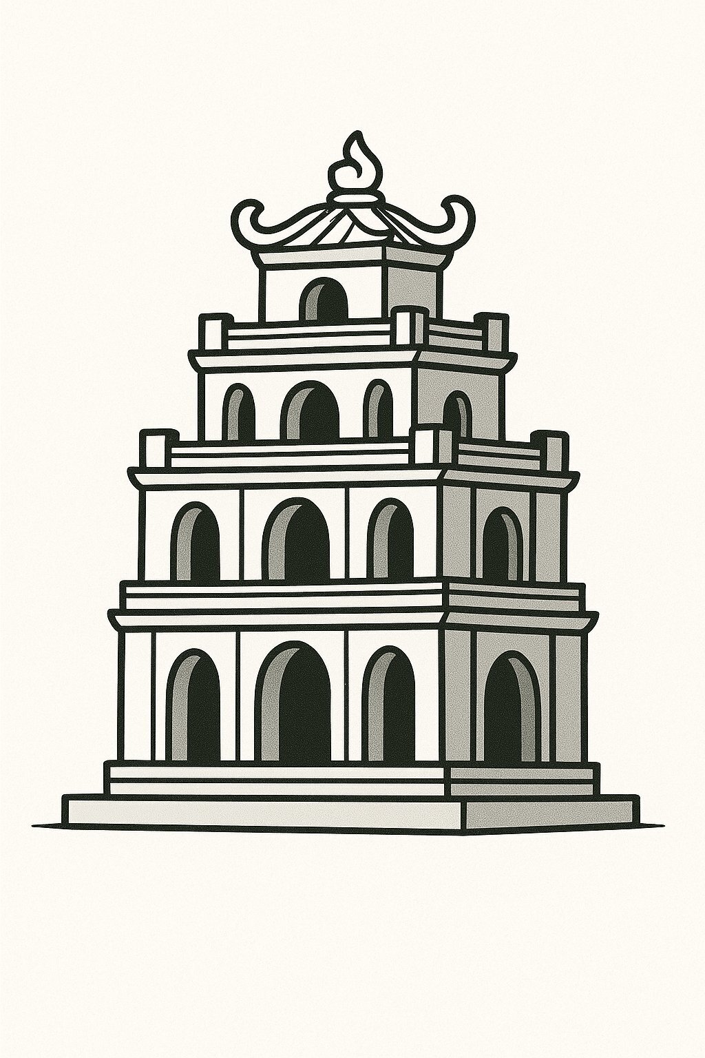 3D Animated Turtle Tower
