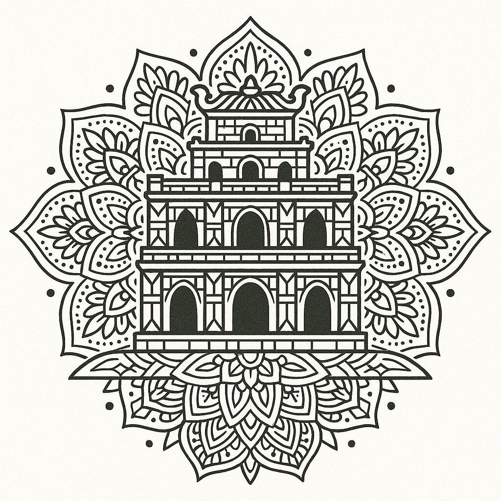 Mandala Turtle Tower