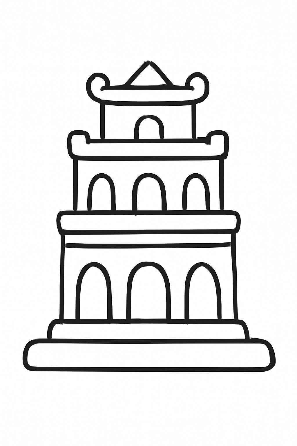 Cartoon Turtle Tower