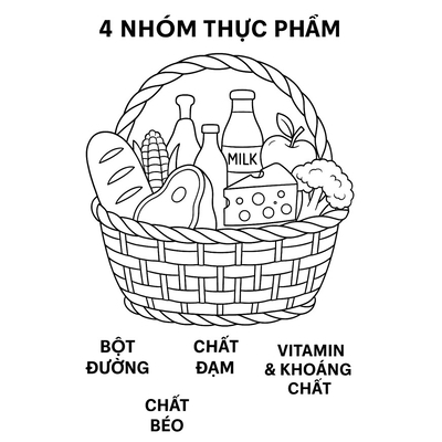 4 Food Groups Coloring Pages 2026 to Help Kids Understand Nutrition