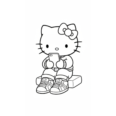 Adorable Hello Kitty Coloring Pages Kids Absolutely Love