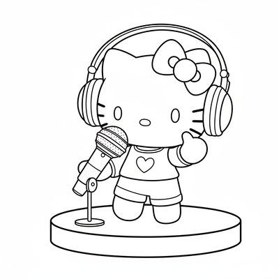 Adorable Hello Kitty Coloring Pages Kids Absolutely Love