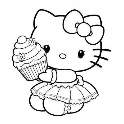 Adorable Hello Kitty Coloring Pages Kids Absolutely Love