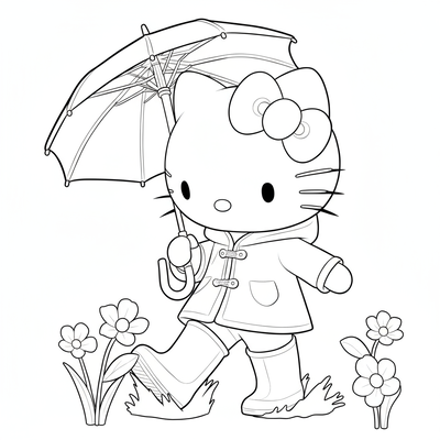 Adorable Hello Kitty Coloring Pages Kids Absolutely Love