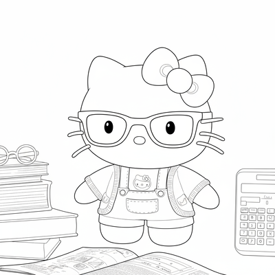Adorable Hello Kitty Coloring Pages Kids Absolutely Love