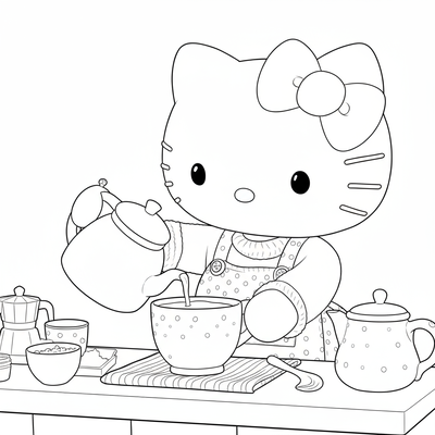 Adorable Hello Kitty Coloring Pages Kids Absolutely Love