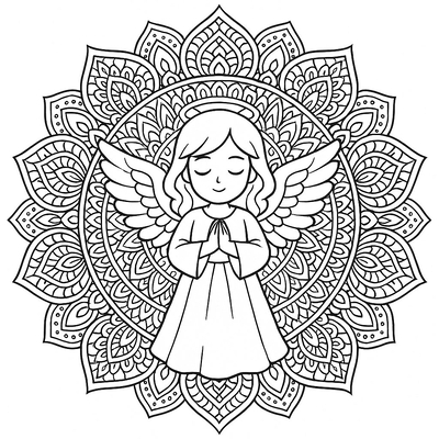 Angel Coloring Pages for Kids 2026 – Beautiful and Easy to Download
