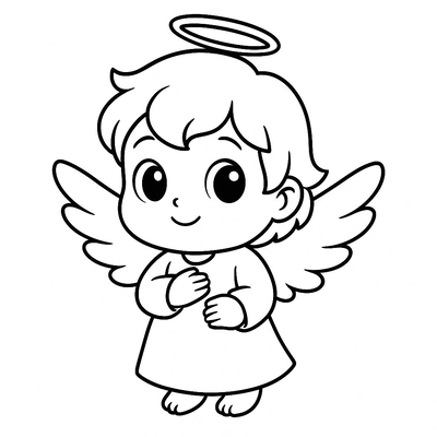 Angel Coloring Pages for Kids 2026 – Beautiful and Easy to Download