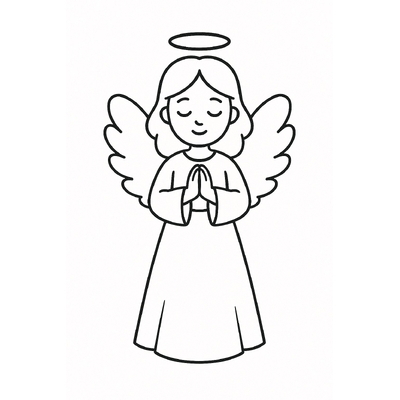 Angel Coloring Pages for Kids 2026 – Beautiful and Easy to Download
