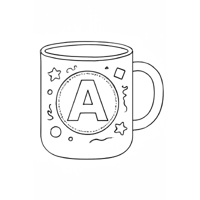 Cup Coloring Pages 2026 – PDF for Kids