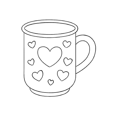Cup Coloring Pages 2026 – PDF for Kids