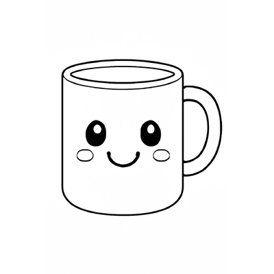 Cup Coloring Pages 2026 – PDF for Kids