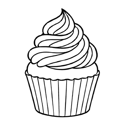 Cupcake Coloring Pages for Kids 2026
