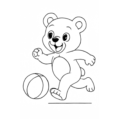 Cute Bear Coloring Pages 2026 – PDF for Kids
