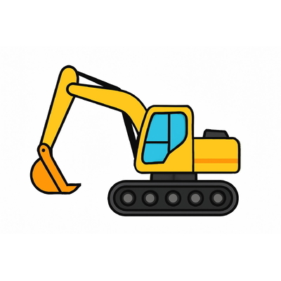 Excavator Coloring Pages for Kids 2026 – Free PDF Download