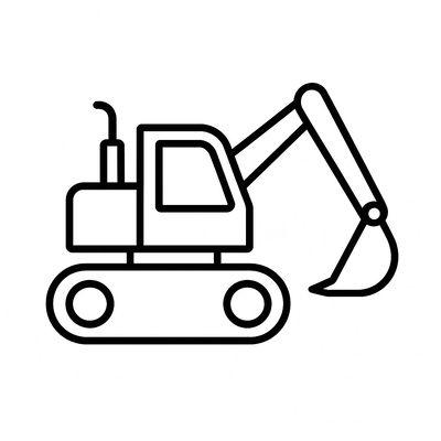 Excavator Coloring Pages for Kids 2026 – Free PDF Download