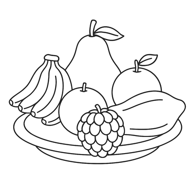 Five-Fruit Tray (Tet) Coloring Pages for Kids 2026 – Beautiful Designs