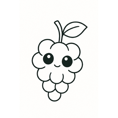 Grape Coloring Pages for Kids 2026 – Beautiful and Easy to Download