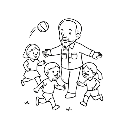 Ho Chi Minh with Children Coloring Pages for Kids – Beautiful 2026