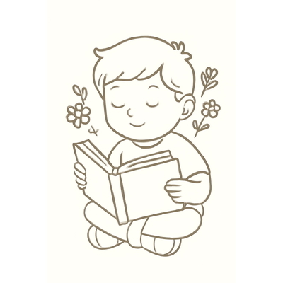 Kid Reading Coloring Pages 2026
