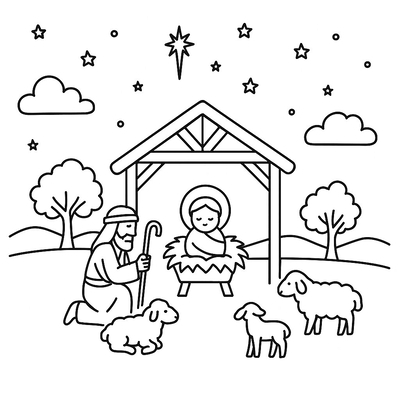 Meaningful Christmas Nativity Coloring Pages for Kids 2026