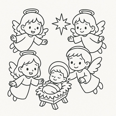 Meaningful Christmas Nativity Coloring Pages for Kids 2026