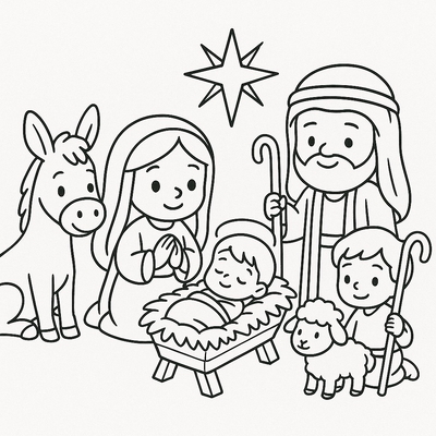 Meaningful Christmas Nativity Coloring Pages for Kids 2026