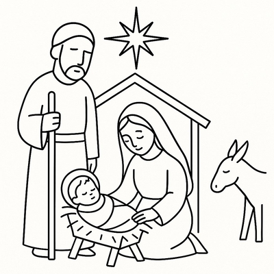 Meaningful Christmas Nativity Coloring Pages for Kids 2026