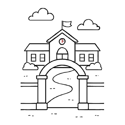 Preschool Building Coloring Pages for Kids 2026 – Easy to Download