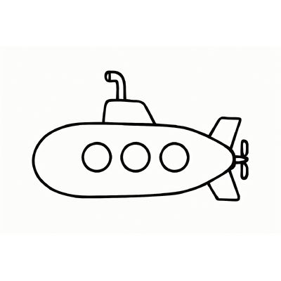 Submarine Coloring Pages for Kids 2026 – Free