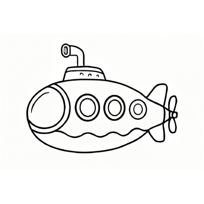 Submarine Coloring Pages for Kids 2026 – Free