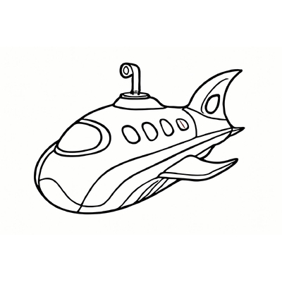 Submarine Coloring Pages for Kids 2026 – Free