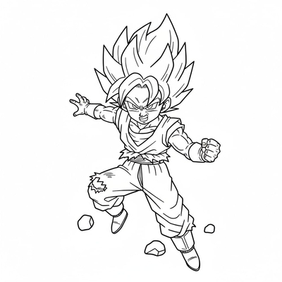 Super Cool Goku Coloring Pages – Free Printable Goku Sheets for Kids