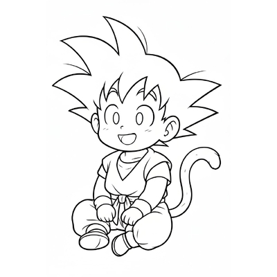 Super Cool Goku Coloring Pages – Free Printable Goku Sheets for Kids