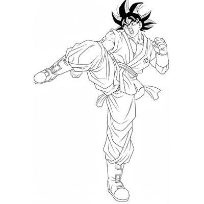 Super Cool Goku Coloring Pages – Free Printable Goku Sheets for Kids