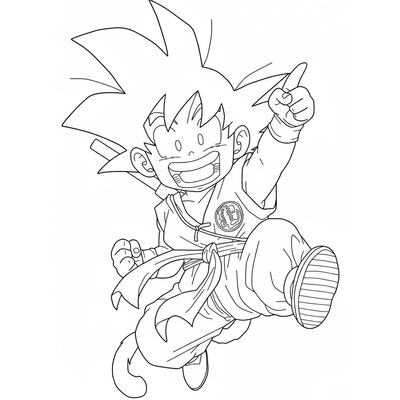 Super Cool Goku Coloring Pages – Free Printable Goku Sheets for Kids